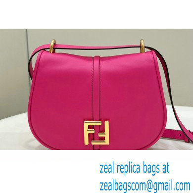 Fendi C Com Medium bag in smooth and full-grain leather Fuchsia 2023 - Click Image to Close